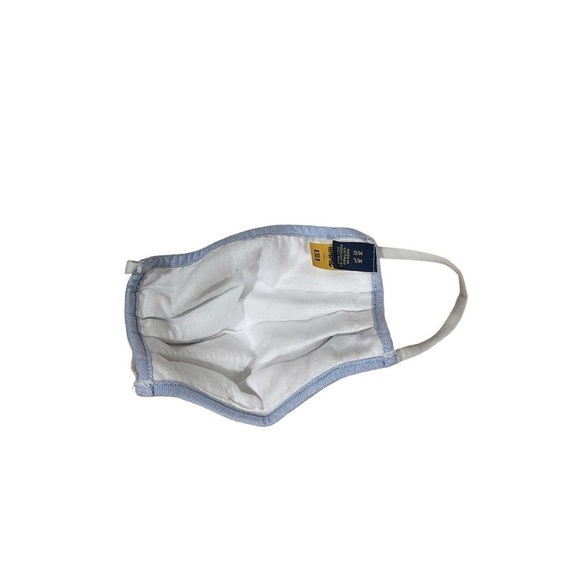 Ralph Lauren Oxford cotton light blue face mask M/L - Picture 2 of 2